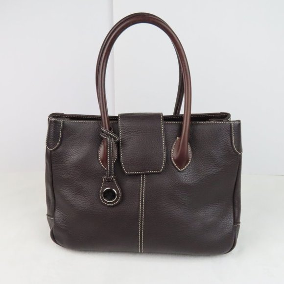 Dooney & Bourke Handbags - Dooney & Bourke Pebbled Leather Satchel Handbag